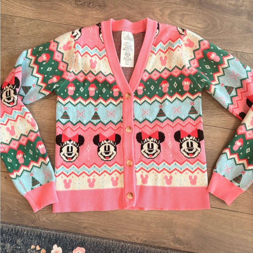 Disney Pink and Green Kids Sweater - Picture 2 of 14